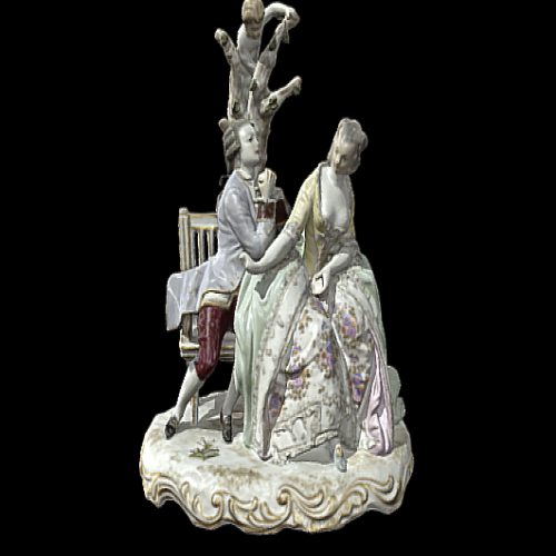 Porcelain sculptural group